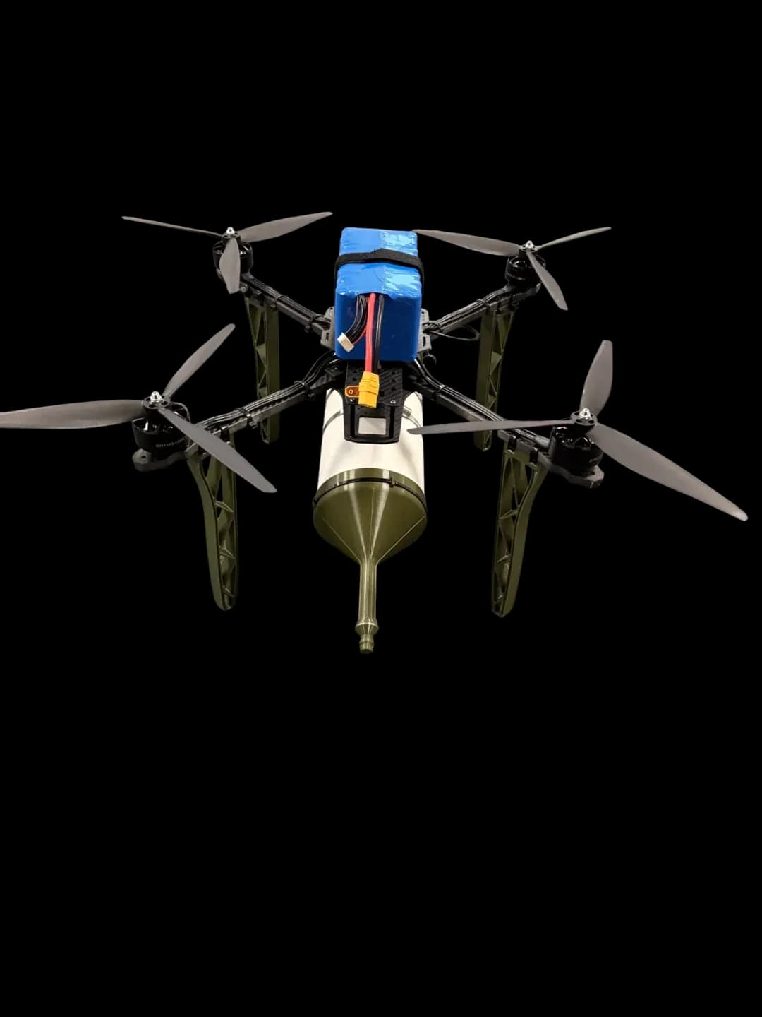 Оптоволоконний FPV-дрон «Генерал Черешня 15 Оптікс 35 км Ніч 640», загальний вигляд